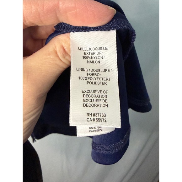 Laundry by Shelli Segal Blue Lace Sheath Dress Short Sleeve Knee Length Size 4 - Picture 5 of 11